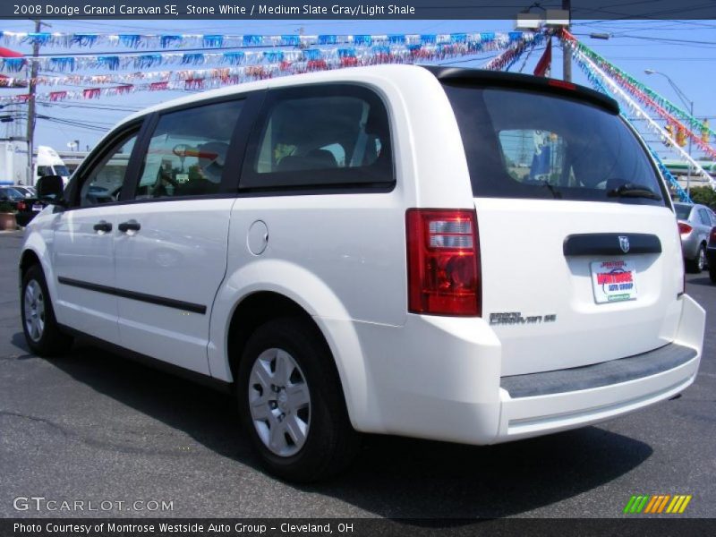 Stone White / Medium Slate Gray/Light Shale 2008 Dodge Grand Caravan SE