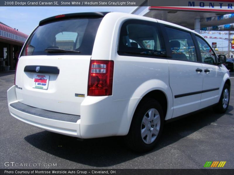 Stone White / Medium Slate Gray/Light Shale 2008 Dodge Grand Caravan SE