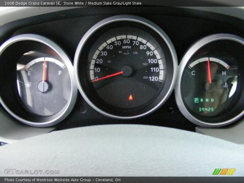 Stone White / Medium Slate Gray/Light Shale 2008 Dodge Grand Caravan SE