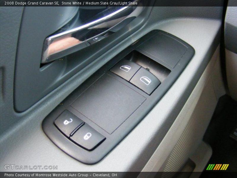 Stone White / Medium Slate Gray/Light Shale 2008 Dodge Grand Caravan SE