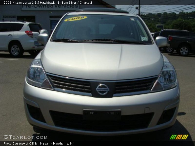 Brilliant Silver / Charcoal 2008 Nissan Versa 1.8 S Hatchback