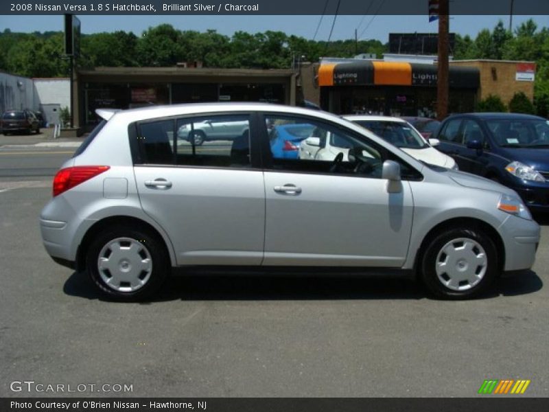Brilliant Silver / Charcoal 2008 Nissan Versa 1.8 S Hatchback