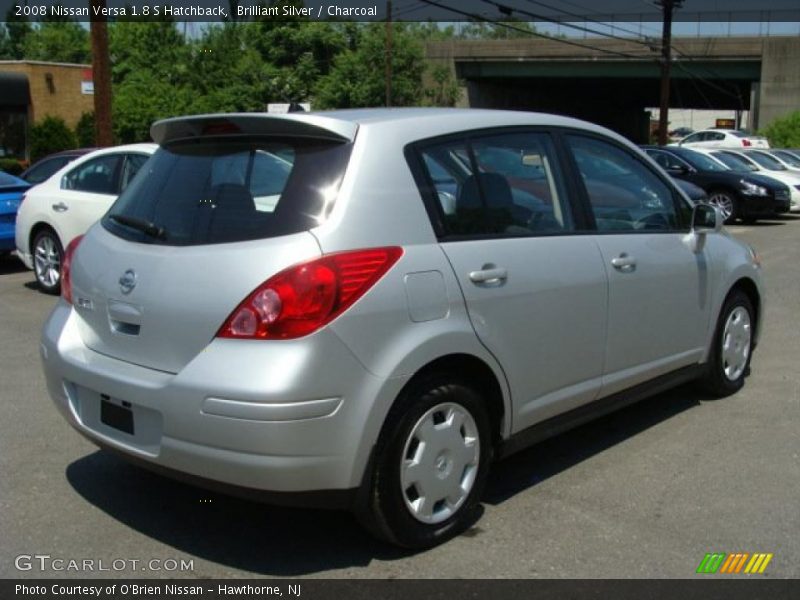 Brilliant Silver / Charcoal 2008 Nissan Versa 1.8 S Hatchback