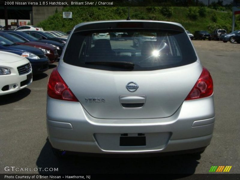 Brilliant Silver / Charcoal 2008 Nissan Versa 1.8 S Hatchback