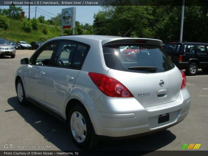 Brilliant Silver / Charcoal 2008 Nissan Versa 1.8 S Hatchback