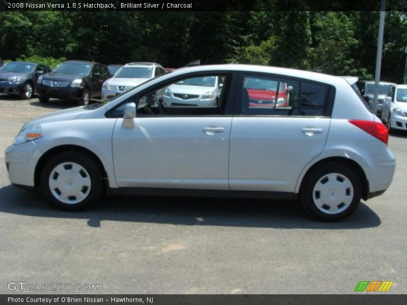 Brilliant Silver / Charcoal 2008 Nissan Versa 1.8 S Hatchback