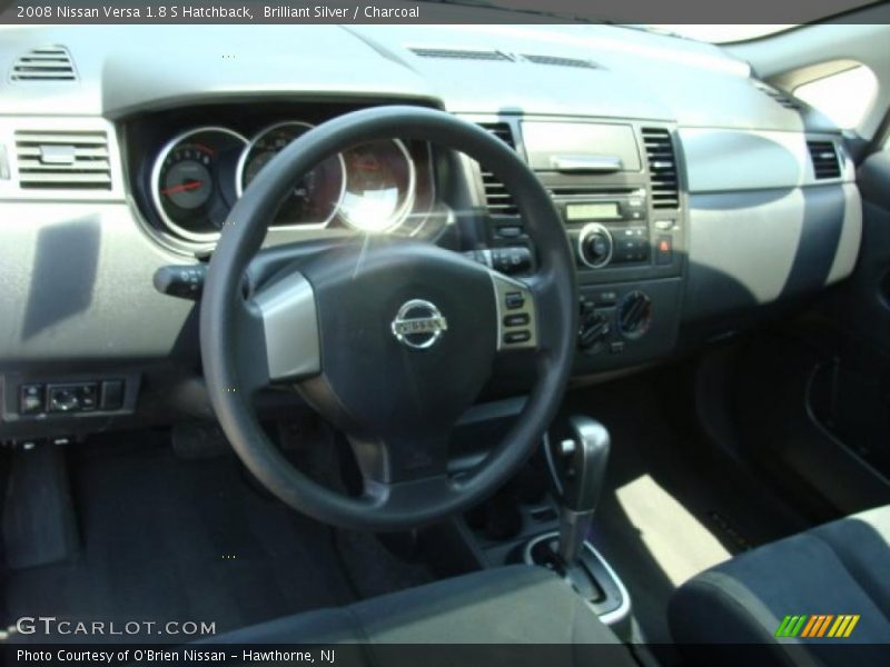 Brilliant Silver / Charcoal 2008 Nissan Versa 1.8 S Hatchback