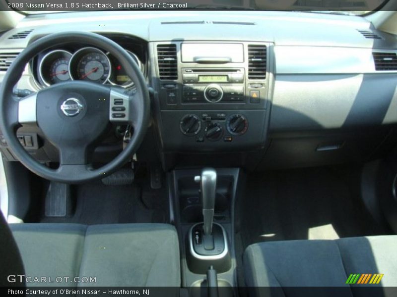 Brilliant Silver / Charcoal 2008 Nissan Versa 1.8 S Hatchback