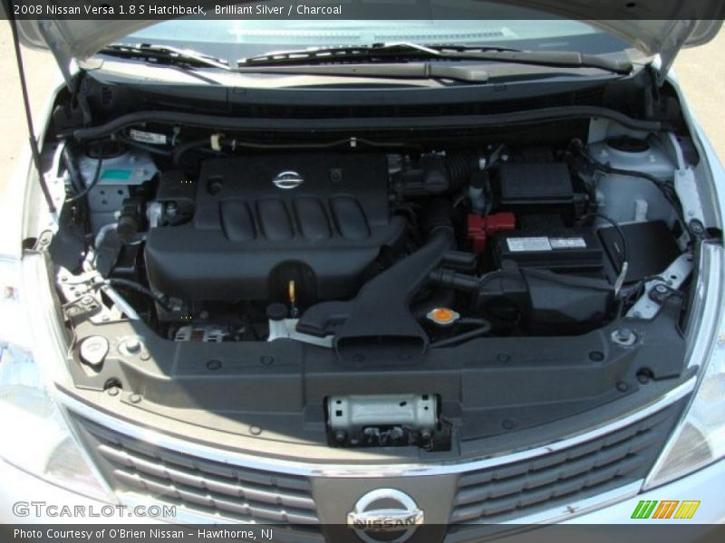 Brilliant Silver / Charcoal 2008 Nissan Versa 1.8 S Hatchback