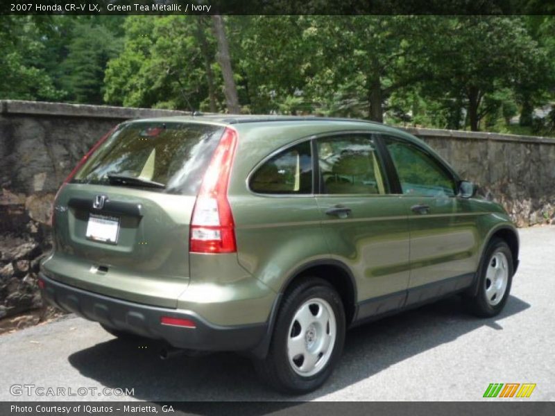 Green Tea Metallic / Ivory 2007 Honda CR-V LX