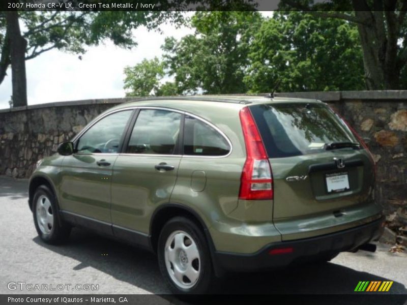 Green Tea Metallic / Ivory 2007 Honda CR-V LX