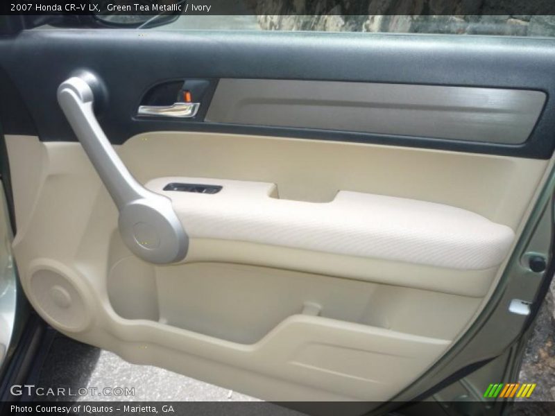Green Tea Metallic / Ivory 2007 Honda CR-V LX