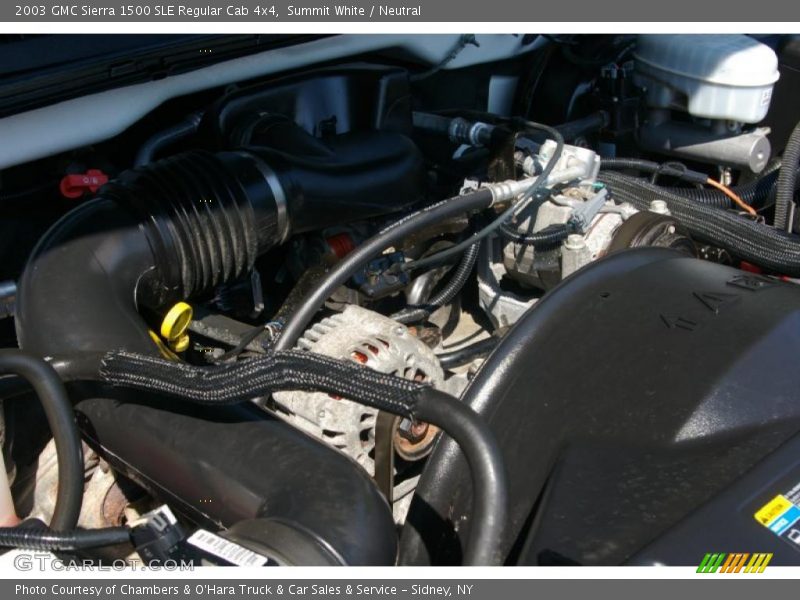 Summit White / Neutral 2003 GMC Sierra 1500 SLE Regular Cab 4x4