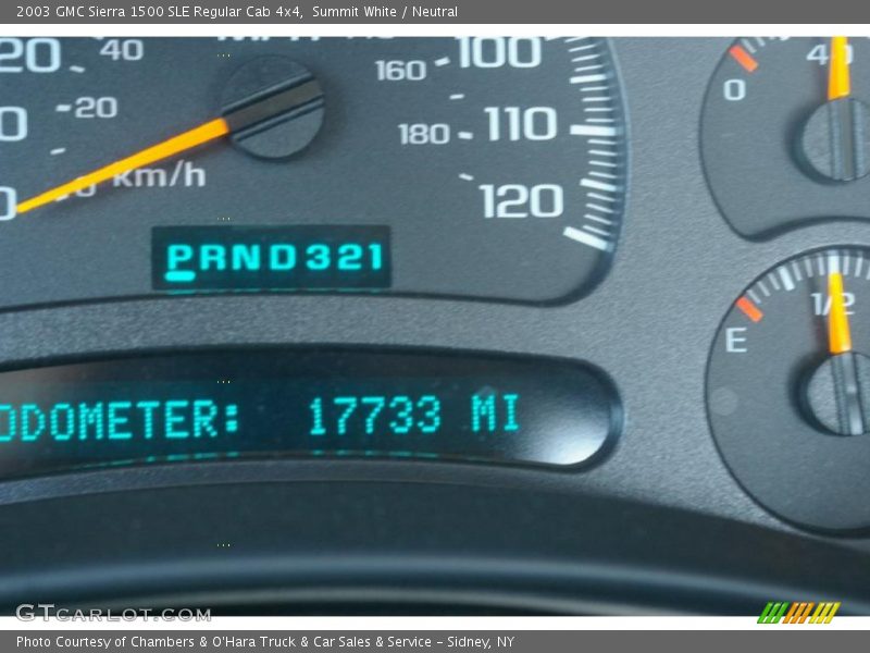 Summit White / Neutral 2003 GMC Sierra 1500 SLE Regular Cab 4x4