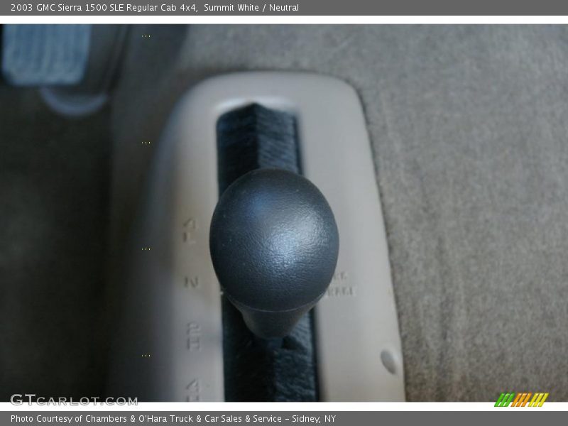 Summit White / Neutral 2003 GMC Sierra 1500 SLE Regular Cab 4x4