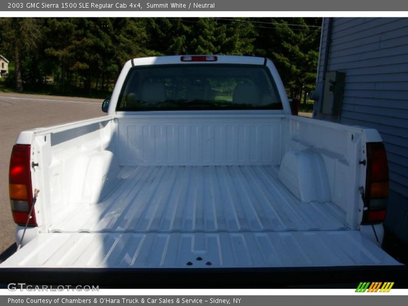 Summit White / Neutral 2003 GMC Sierra 1500 SLE Regular Cab 4x4