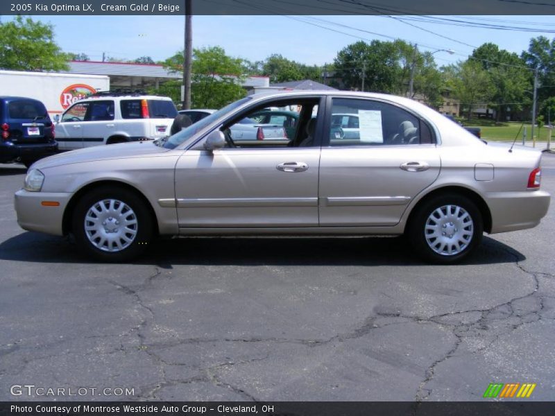 Cream Gold / Beige 2005 Kia Optima LX