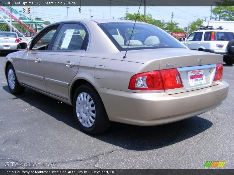 Cream Gold / Beige 2005 Kia Optima LX