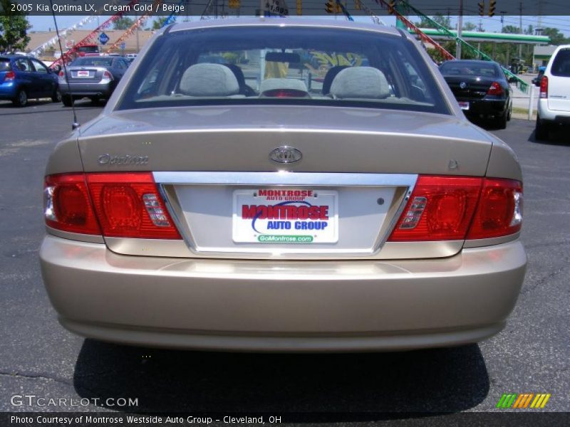 Cream Gold / Beige 2005 Kia Optima LX
