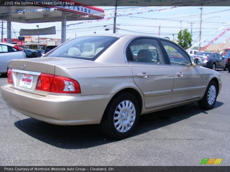 Cream Gold / Beige 2005 Kia Optima LX