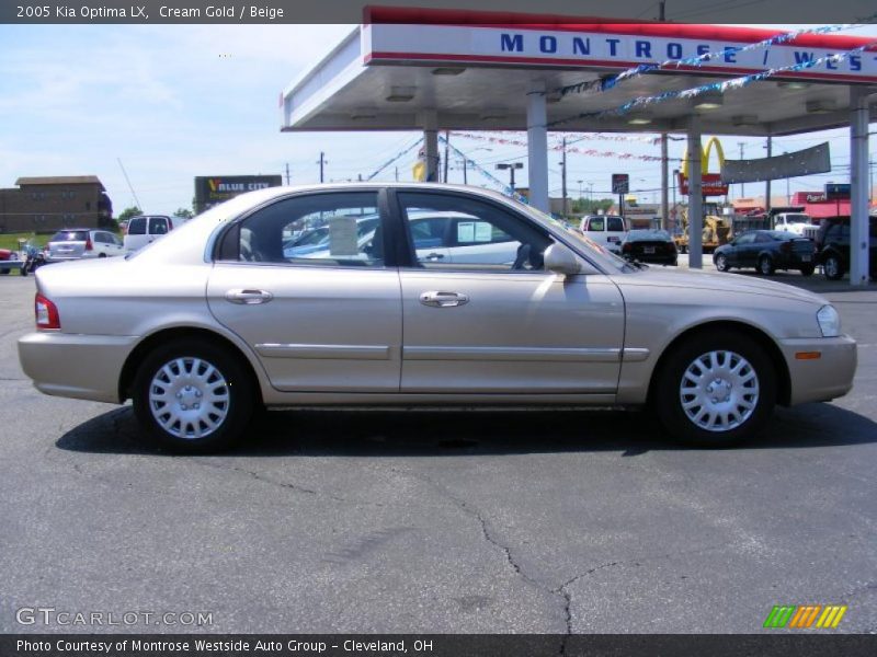 Cream Gold / Beige 2005 Kia Optima LX