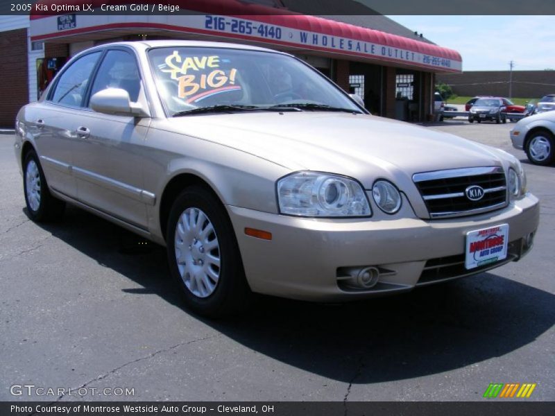 Cream Gold / Beige 2005 Kia Optima LX
