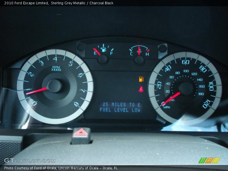 Sterling Grey Metallic / Charcoal Black 2010 Ford Escape Limited