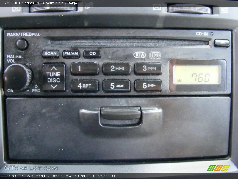 Cream Gold / Beige 2005 Kia Optima LX