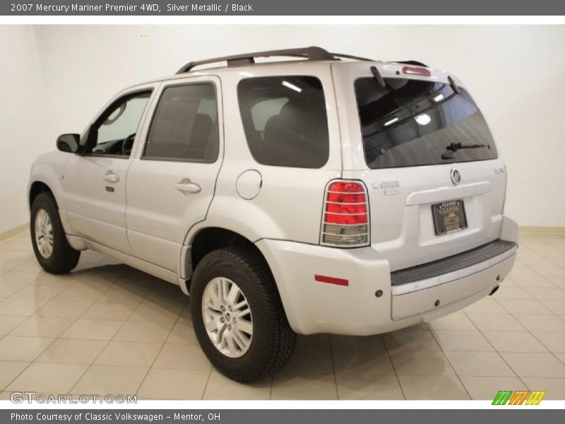 Silver Metallic / Black 2007 Mercury Mariner Premier 4WD