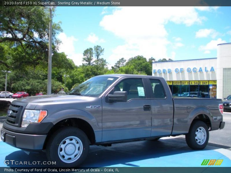 Sterling Grey Metallic / Medium Stone 2010 Ford F150 XL SuperCab