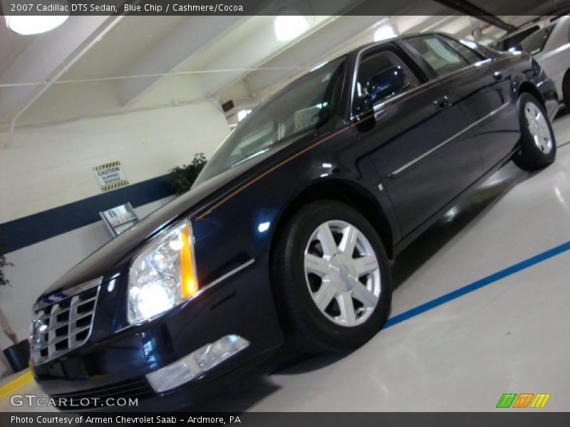 Blue Chip / Cashmere/Cocoa 2007 Cadillac DTS Sedan