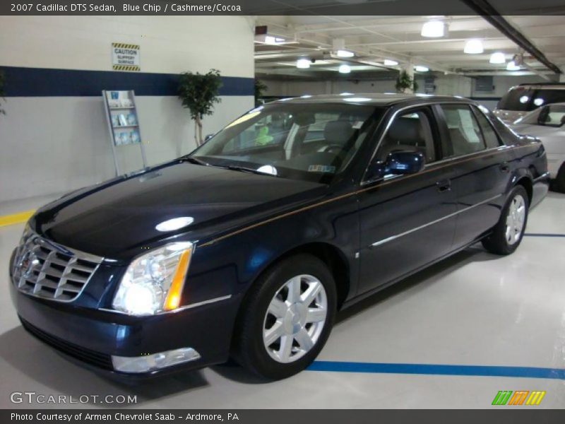 Blue Chip / Cashmere/Cocoa 2007 Cadillac DTS Sedan