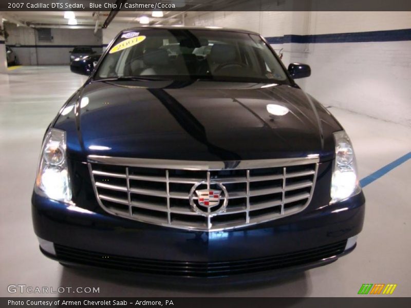 Blue Chip / Cashmere/Cocoa 2007 Cadillac DTS Sedan