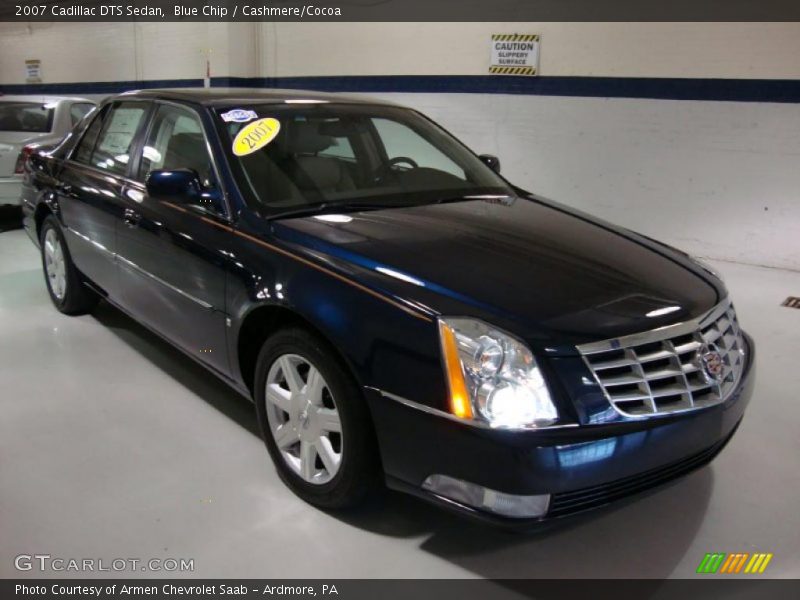 Blue Chip / Cashmere/Cocoa 2007 Cadillac DTS Sedan