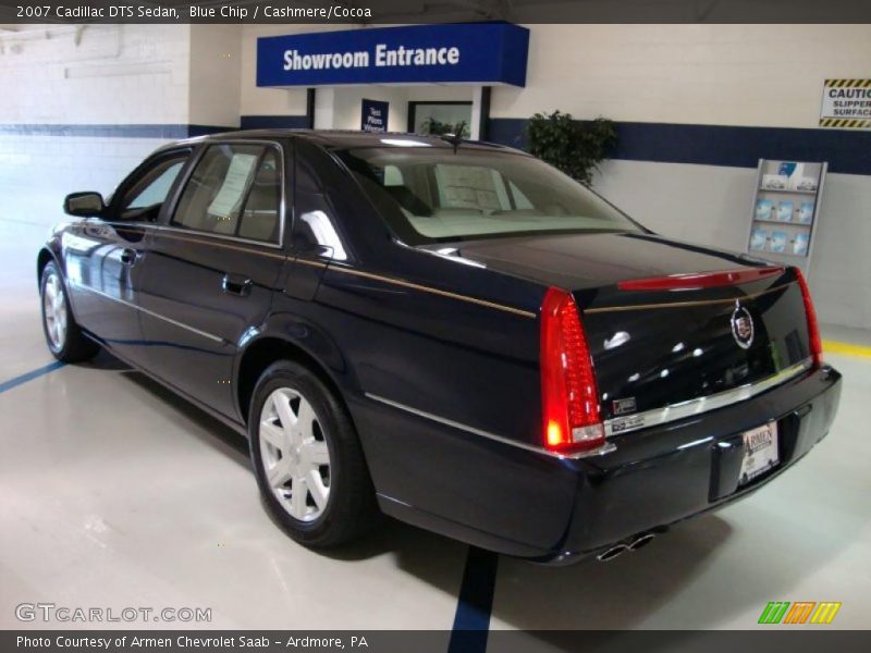 Blue Chip / Cashmere/Cocoa 2007 Cadillac DTS Sedan