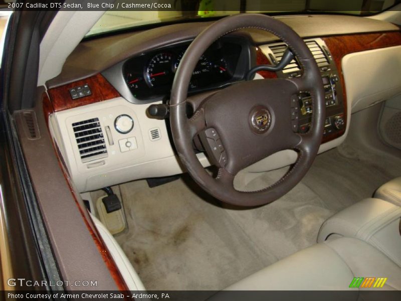 Blue Chip / Cashmere/Cocoa 2007 Cadillac DTS Sedan