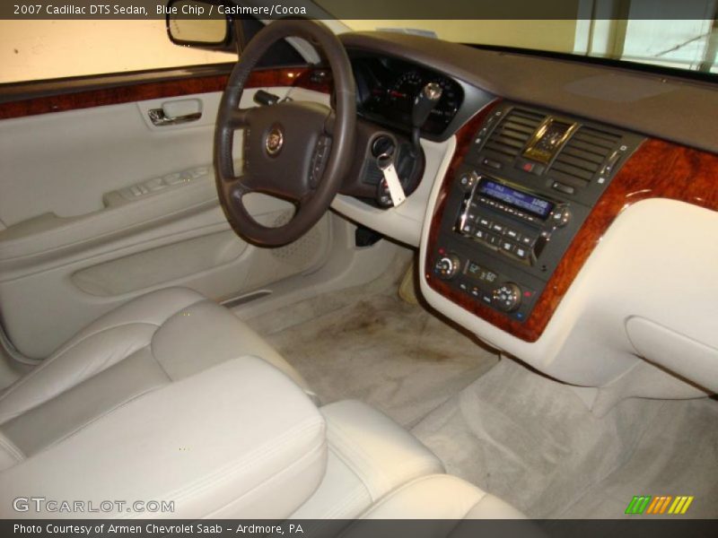 Blue Chip / Cashmere/Cocoa 2007 Cadillac DTS Sedan