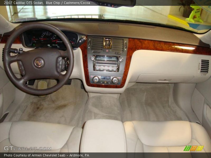 Blue Chip / Cashmere/Cocoa 2007 Cadillac DTS Sedan