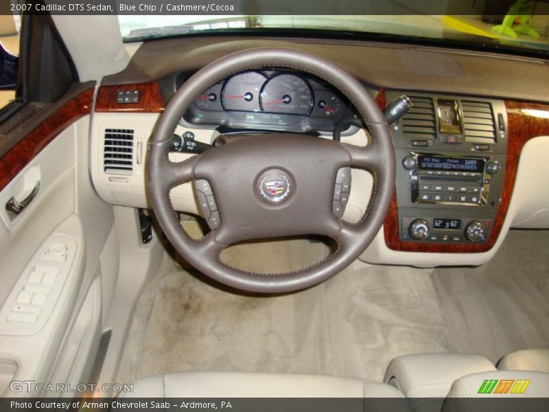 Blue Chip / Cashmere/Cocoa 2007 Cadillac DTS Sedan