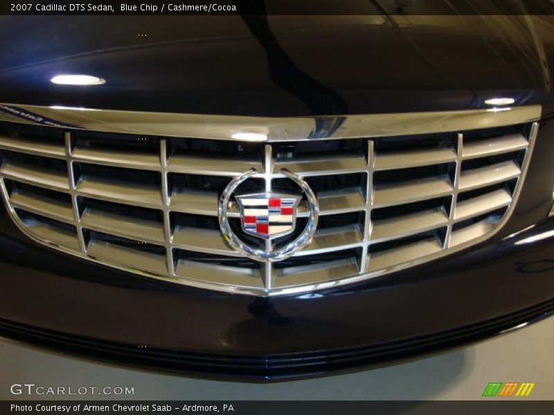 Blue Chip / Cashmere/Cocoa 2007 Cadillac DTS Sedan