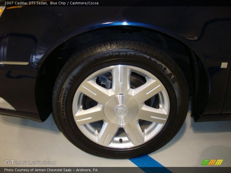 Blue Chip / Cashmere/Cocoa 2007 Cadillac DTS Sedan