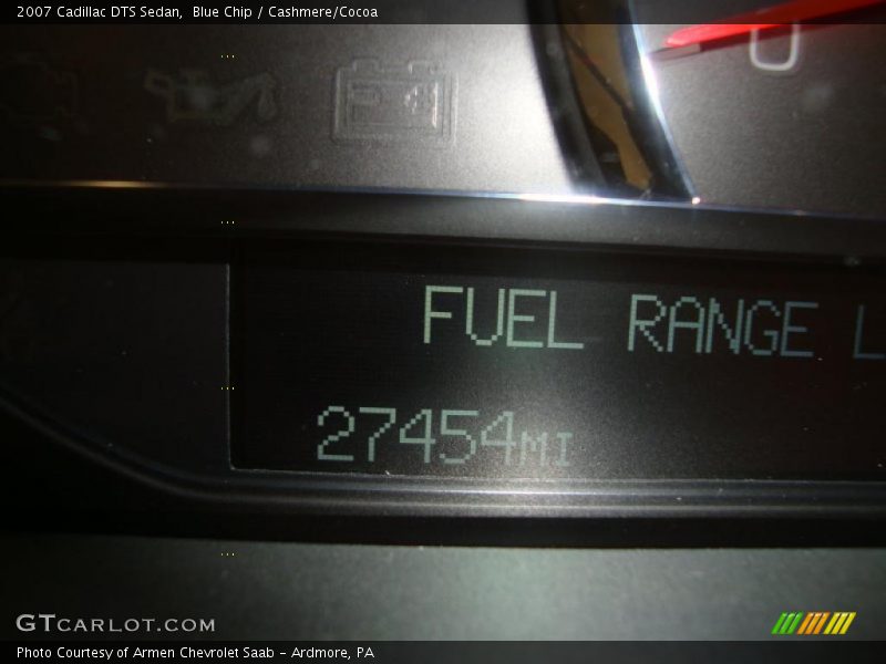 Blue Chip / Cashmere/Cocoa 2007 Cadillac DTS Sedan