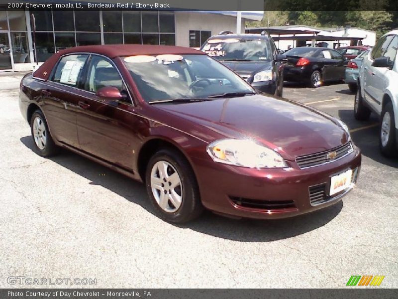 Bordeaux Red / Ebony Black 2007 Chevrolet Impala LS