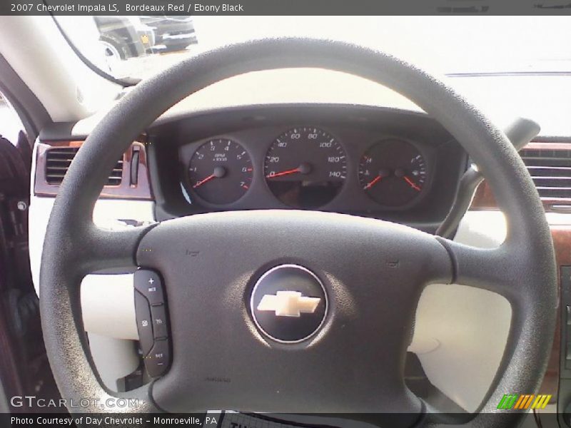 Bordeaux Red / Ebony Black 2007 Chevrolet Impala LS
