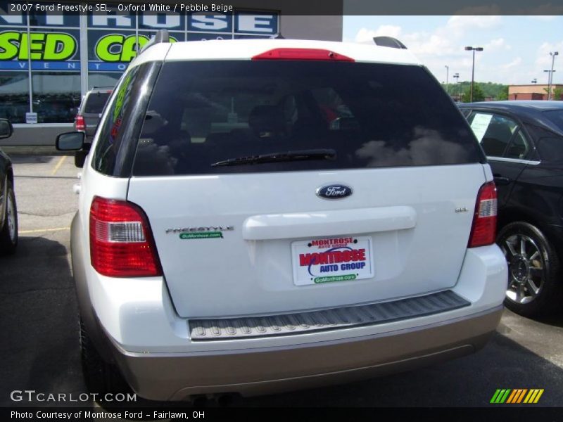 Oxford White / Pebble Beige 2007 Ford Freestyle SEL