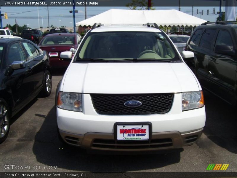 Oxford White / Pebble Beige 2007 Ford Freestyle SEL