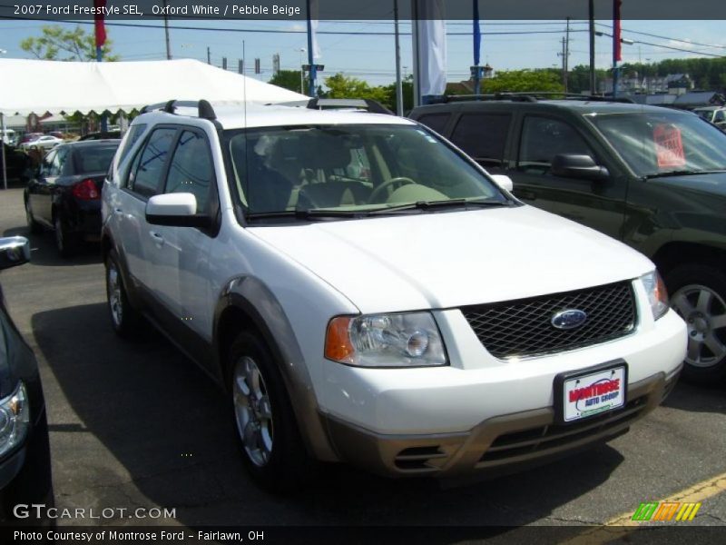Oxford White / Pebble Beige 2007 Ford Freestyle SEL