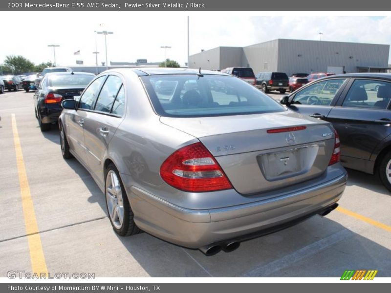 Pewter Silver Metallic / Black 2003 Mercedes-Benz E 55 AMG Sedan