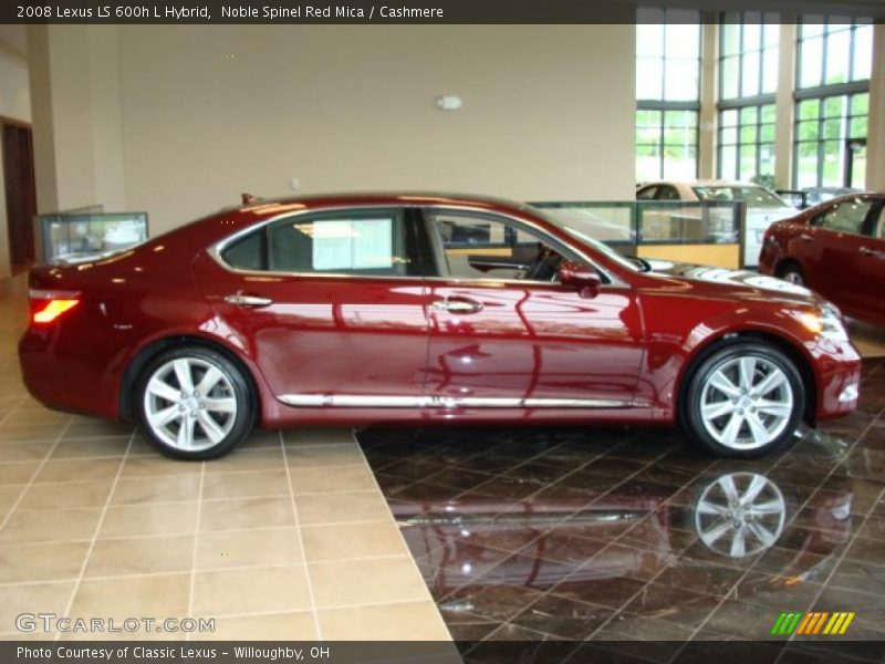 Noble Spinel Red Mica / Cashmere 2008 Lexus LS 600h L Hybrid
