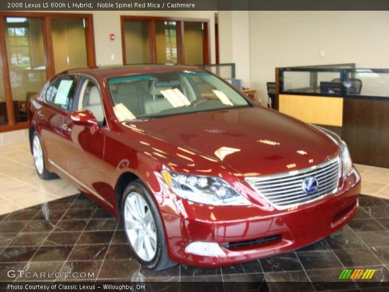 Noble Spinel Red Mica / Cashmere 2008 Lexus LS 600h L Hybrid